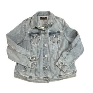 Torrid Denim Jacket Light Wash Womens Plus Size 2X